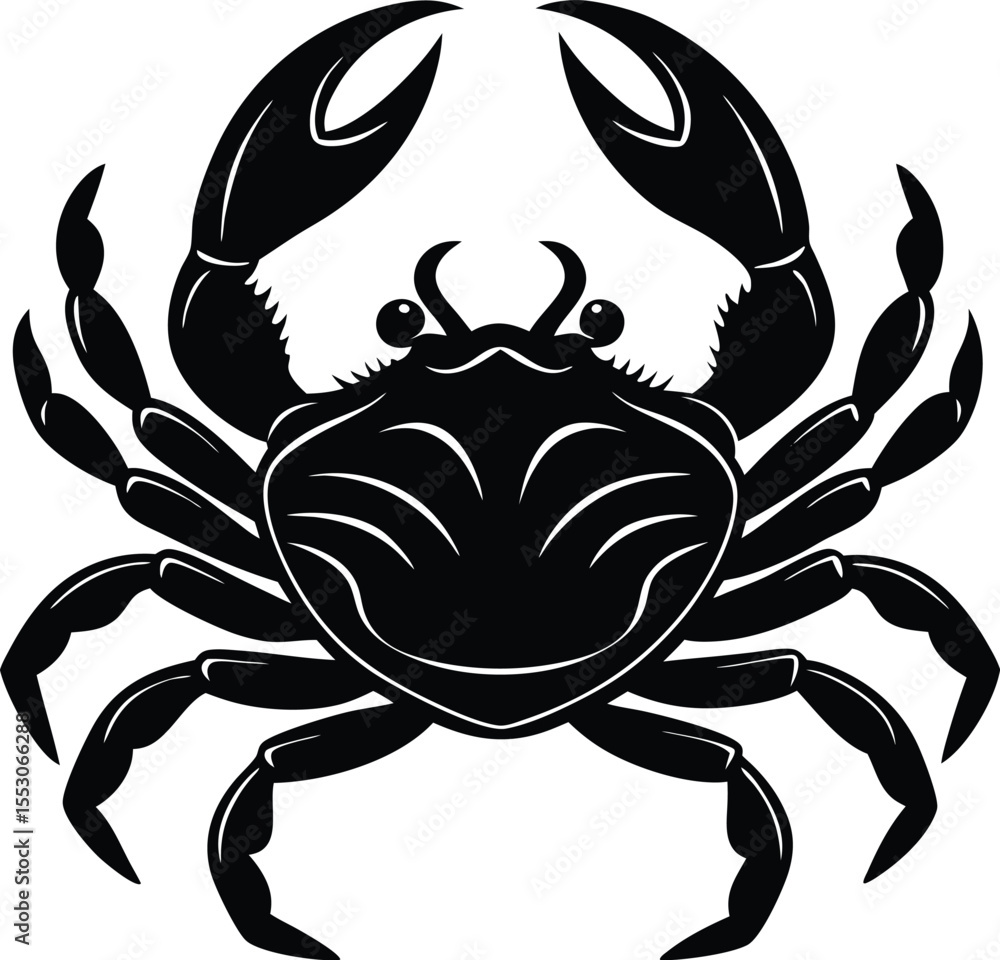Fototapeta premium Silhouette of a Crab