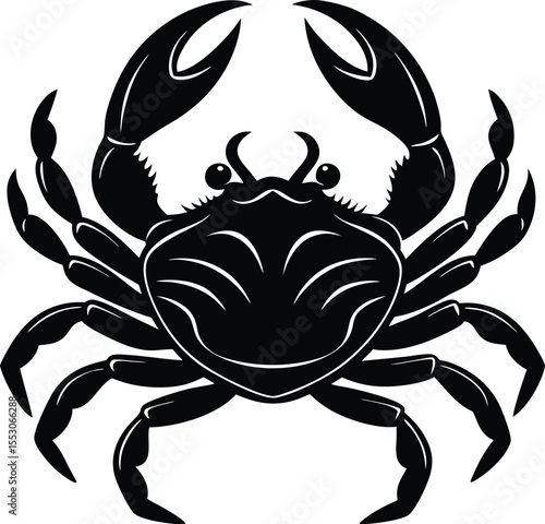Silhouette of a Crab
