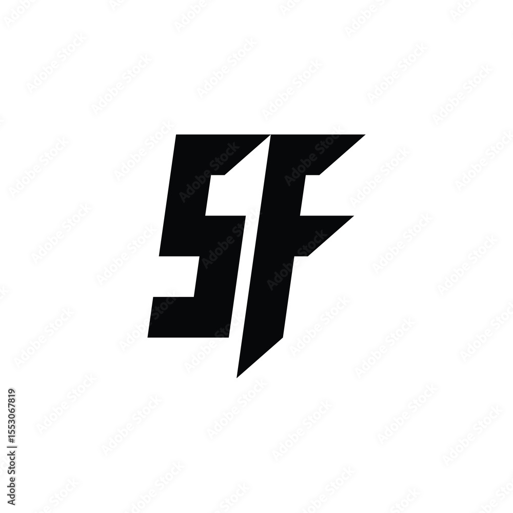 SF monogram logo design letter text name symbol monochrome logotype alphabet character simple logo SF monogram logo design letter text name symbol monochrome logotype alphabet character simple logo