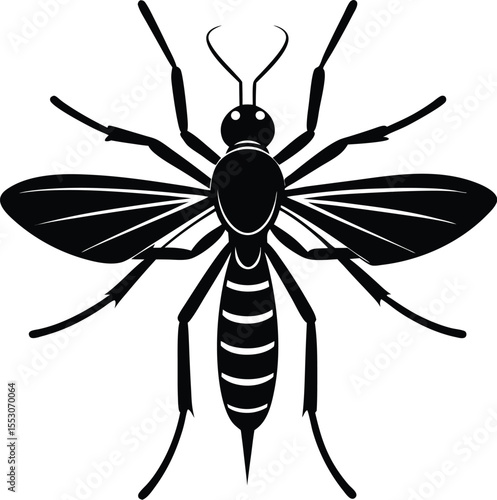 Silhouette of a Mosquito