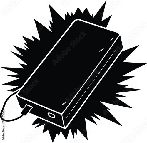 Silhouette of a Power Bank