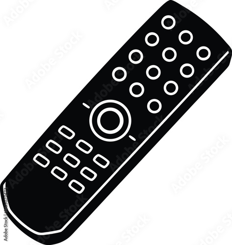 Silhouette of a Remote Control