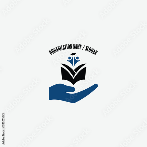 3365 educational logo school college university learning institute book academy organization