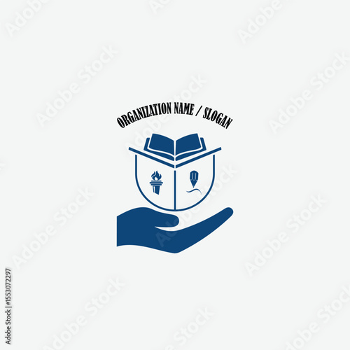 3384 educational logo school college university learning institute book academy organization