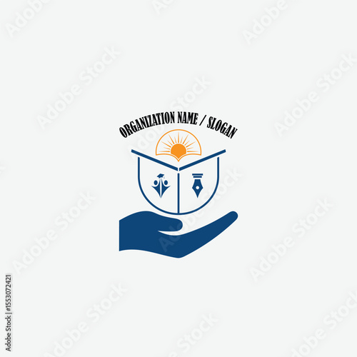 3387 educational logo school college university learning institute book academy organization