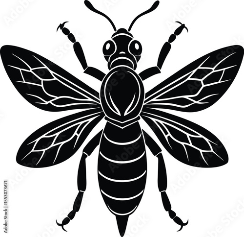Silhouette of a Wasp