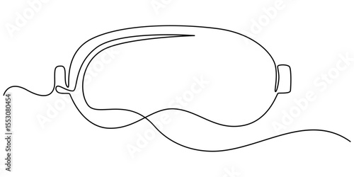 Hand drawn sleeping strip, Soft black sleep mask outline, sleep mask continuous one line drawing, Eye mask Icons pack in outlined and flat versions, Eye mask Icons set in solid and thin line style