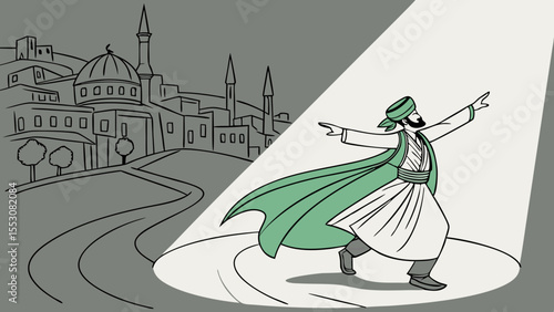 A beautiful fashion illustration of a lady in an evening dress with a sword, perfect for design or art