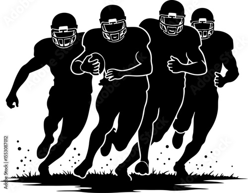 American Football Player Vector Bundle