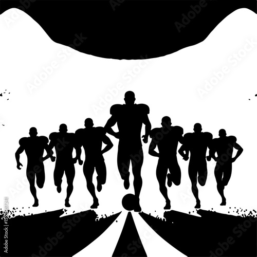 American football, football, players, NFL, trophy, 