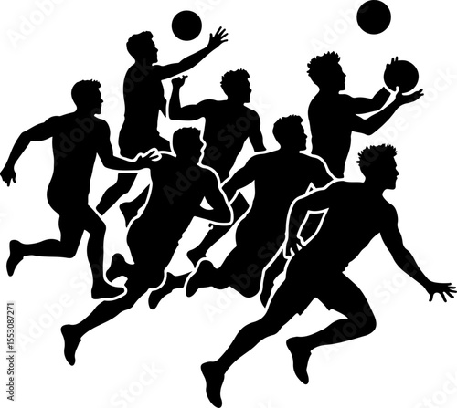 American Football Player Vector Bundle