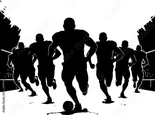 American Football Player Vector Bundle