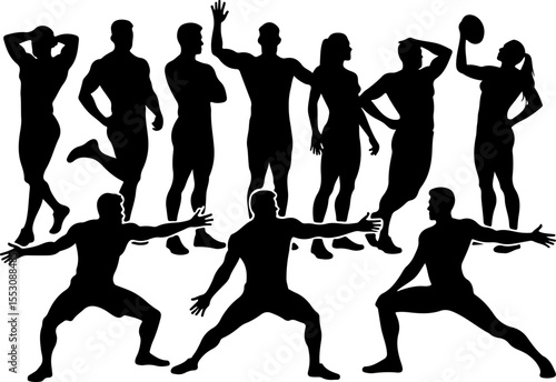 American Football Player Vector Bundle