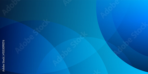 Abstract blue gradient background with curved shapes. Modern, smooth, and minimal design for tech, business, or digital media uses