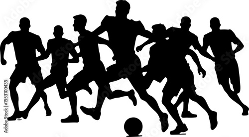 American football, football, players, silhouettes, sports, action, athletes, black and white, 