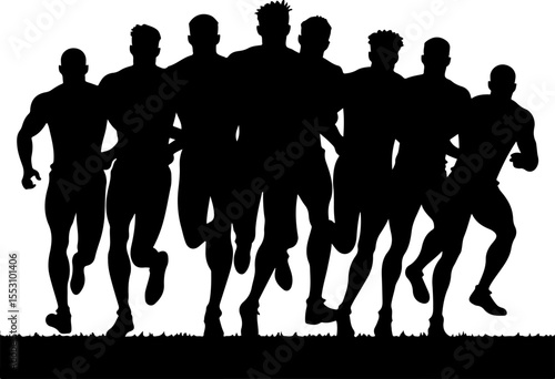American football players  sports, action  vector bundle