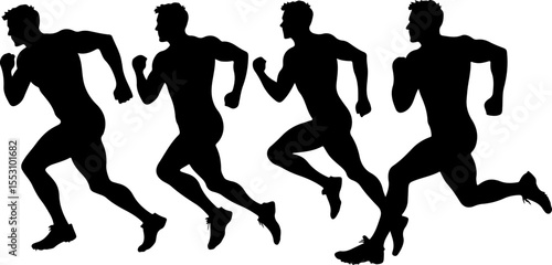 American football players  sports, action  vector bundle