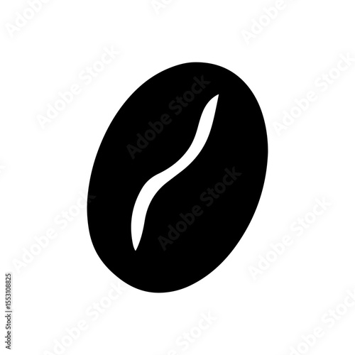 One coffee been silhouette vector flat illustration design.