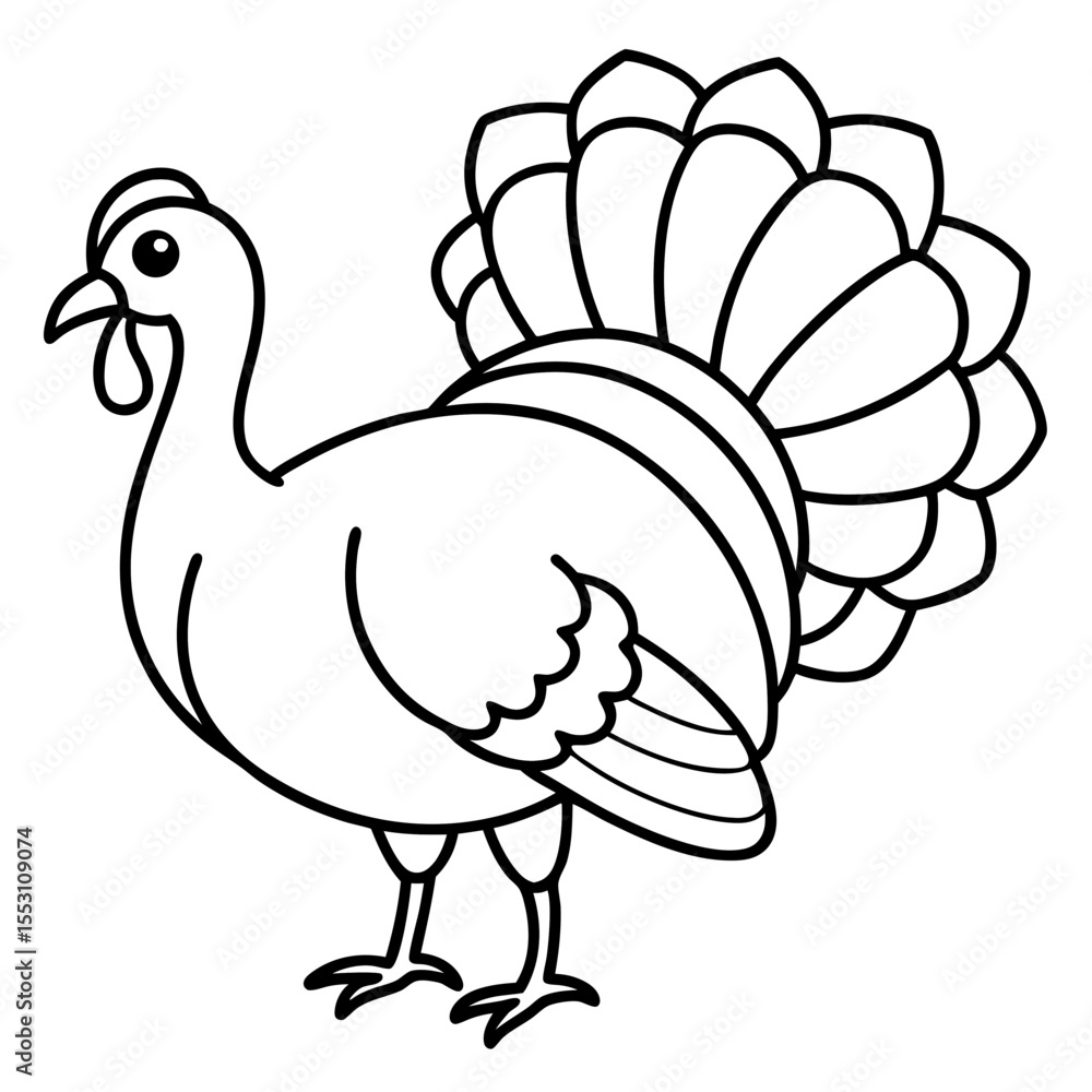 Minimalist Turkey Line Art Minimalist Turkey Line Art