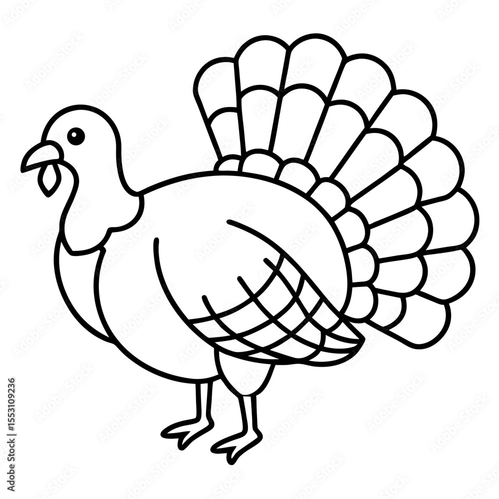 Minimalist Turkey Line Art Minimalist Turkey Line Art