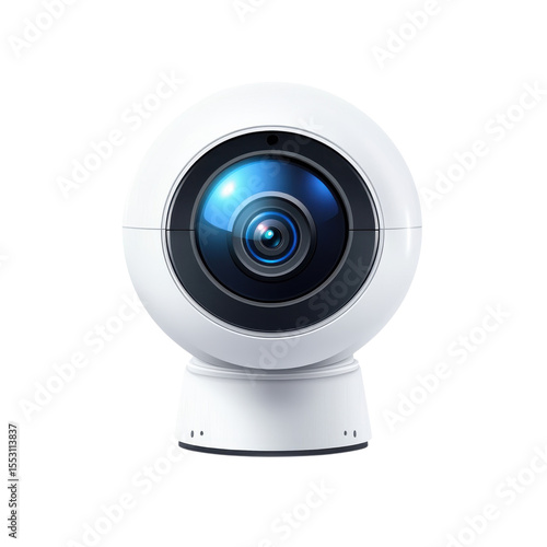Modern Security Camera Technology Surveillance System for Home Safety and on transparent background
