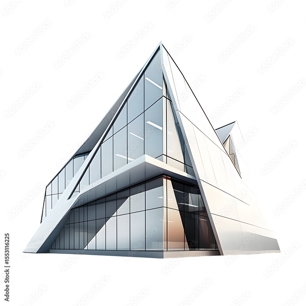 Fototapeta premium 3D office building with geometr high quality commercial stock photo clean simple design detail background image clear visual high quality commercial stock photo clean simple design detail background i