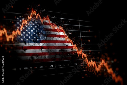 American Economy Downturn Stock Market Crash.
