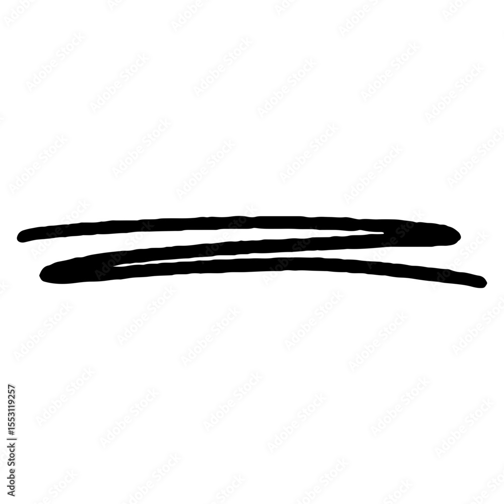 Black abstract brush stroke. Vector hand-drawn illustration. Black abstract brush stroke. Vector hand-drawn illustration.