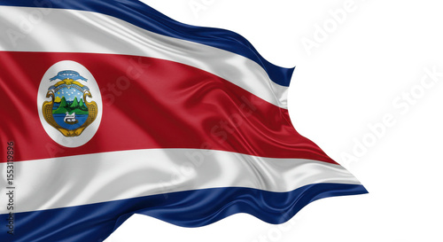  flag of Costa Rica isolated on transparent background, png