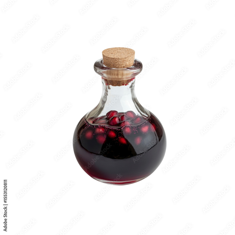 Pomegranate Molasses in Glass Bottle with Cork Pomegranate Molasses in Glass Bottle with Cork