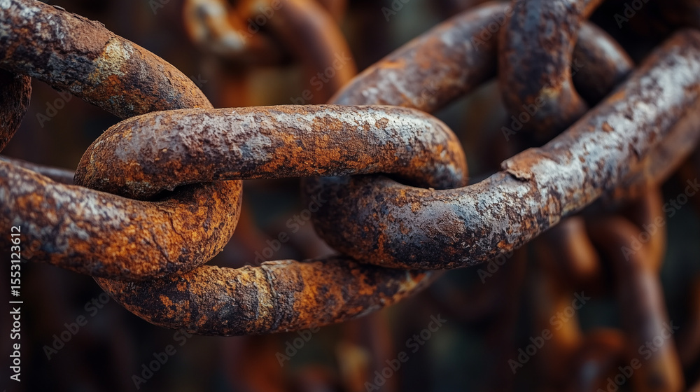 rusty metal chain rusty metal chain