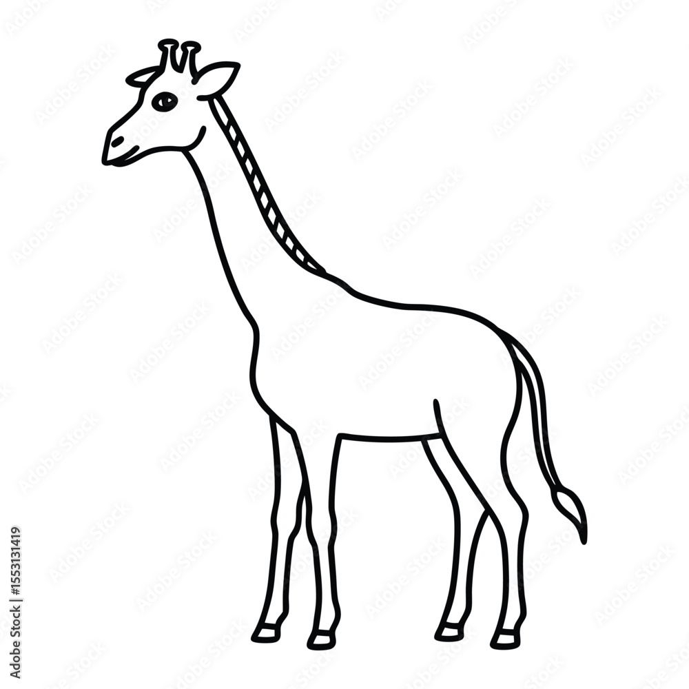 Obraz premium giraffe vector illustration