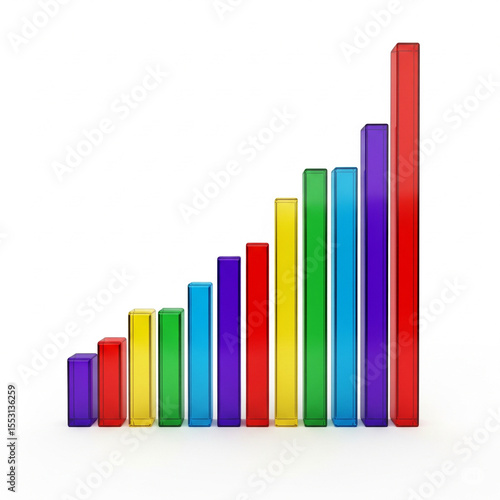 business graph with arrow