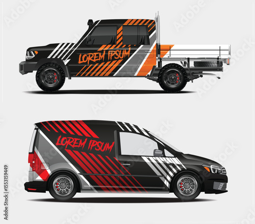 Custom Car Wraps Design for Pickup Truck and Van