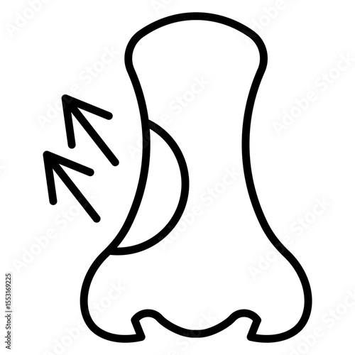 Rhinoplasty (Nose Job) Vector Icon