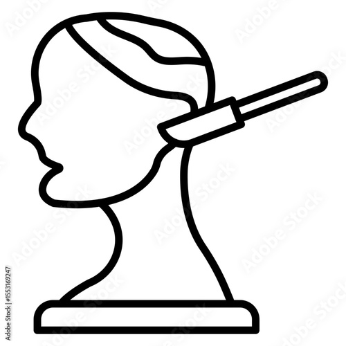 Chin Implant Vector Icon