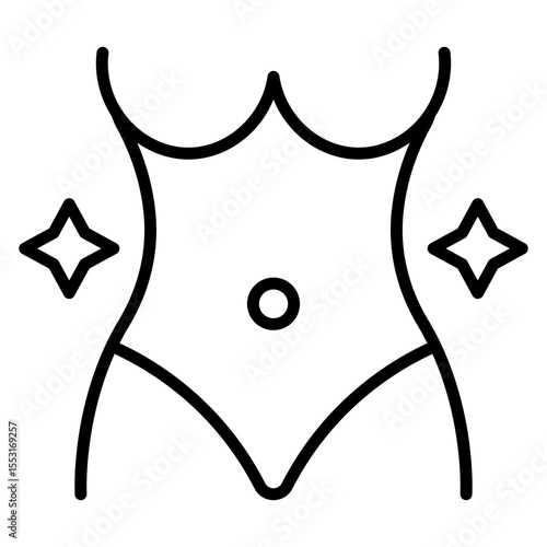 Tummy Tuck Vector Icon