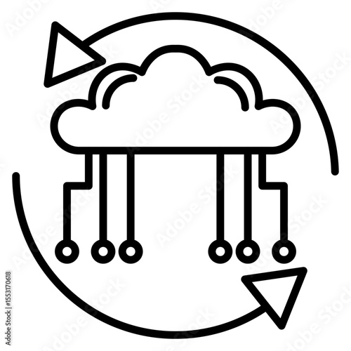 CloudSync Vector Icon