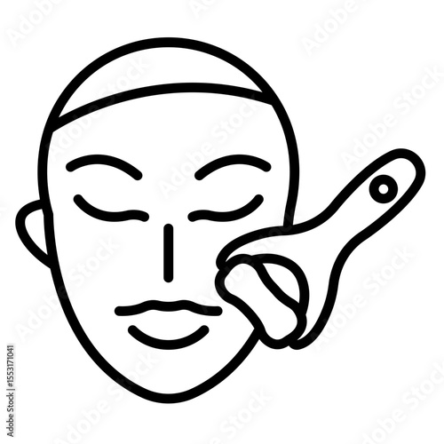 Chin Massager Vector Icon