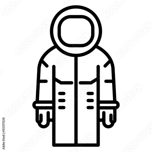 Hazmat Suit Vector Icon