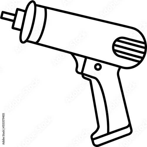 Shrink Wrap Tool Line Art Vector Design