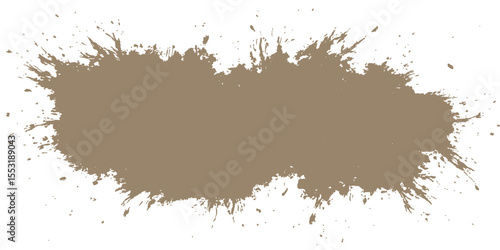 Abstract grunge background with paint splatters, ink blot texture, and vintage design elements