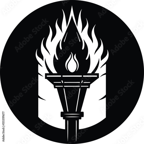 Silhouette of Dungeon Torch