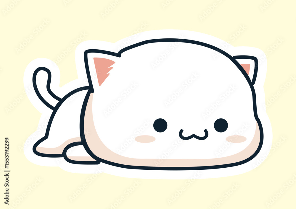 cute cat kitty vector icon cute cat kitty vector icon