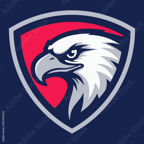 Eagle head mascot logo