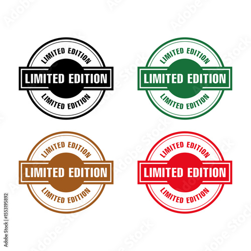 Limited edition rubber stamp seal vector