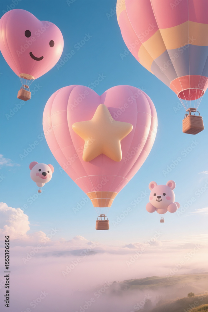 Fototapeta premium hot air balloon 0004