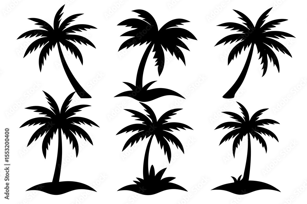 Isolated black plam tree icon Vector, black plam tree Silhouette,black plam tree icon set, black plam tree for logo,color black plam tree Vector. Vector Graphic, EPS 10 , clip art work Isolated black plam tree icon Vector, black plam tree Silhouette,black plam tree icon set, black plam tree for logo,color black plam tree Vector. Vector Graphic, EPS 10 , clip art work