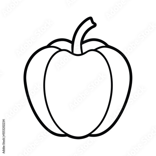 Line Art of Fresh Vegetables Icon Design Vector Illustration