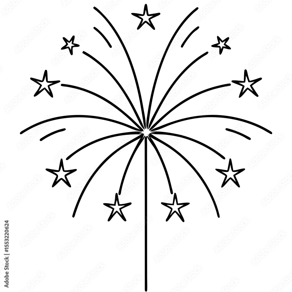 Fototapeta premium Firework Symbol